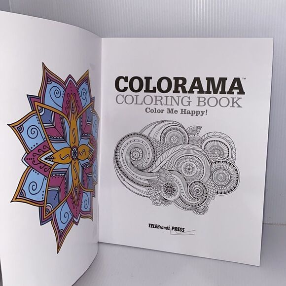 Colorama Coloring Book Color Me Happy With Bonus Pencil Set - Picture 3 of 11